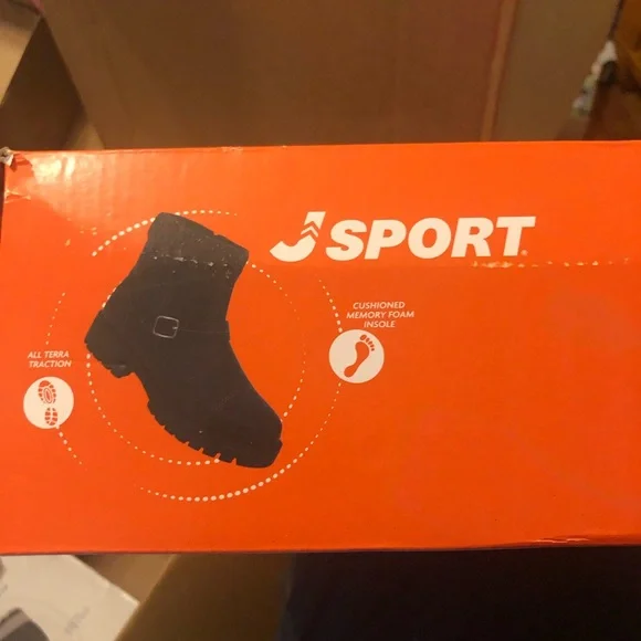 Stylish Black Ankle Boots with Knit Cuff - Picture 6 of 11